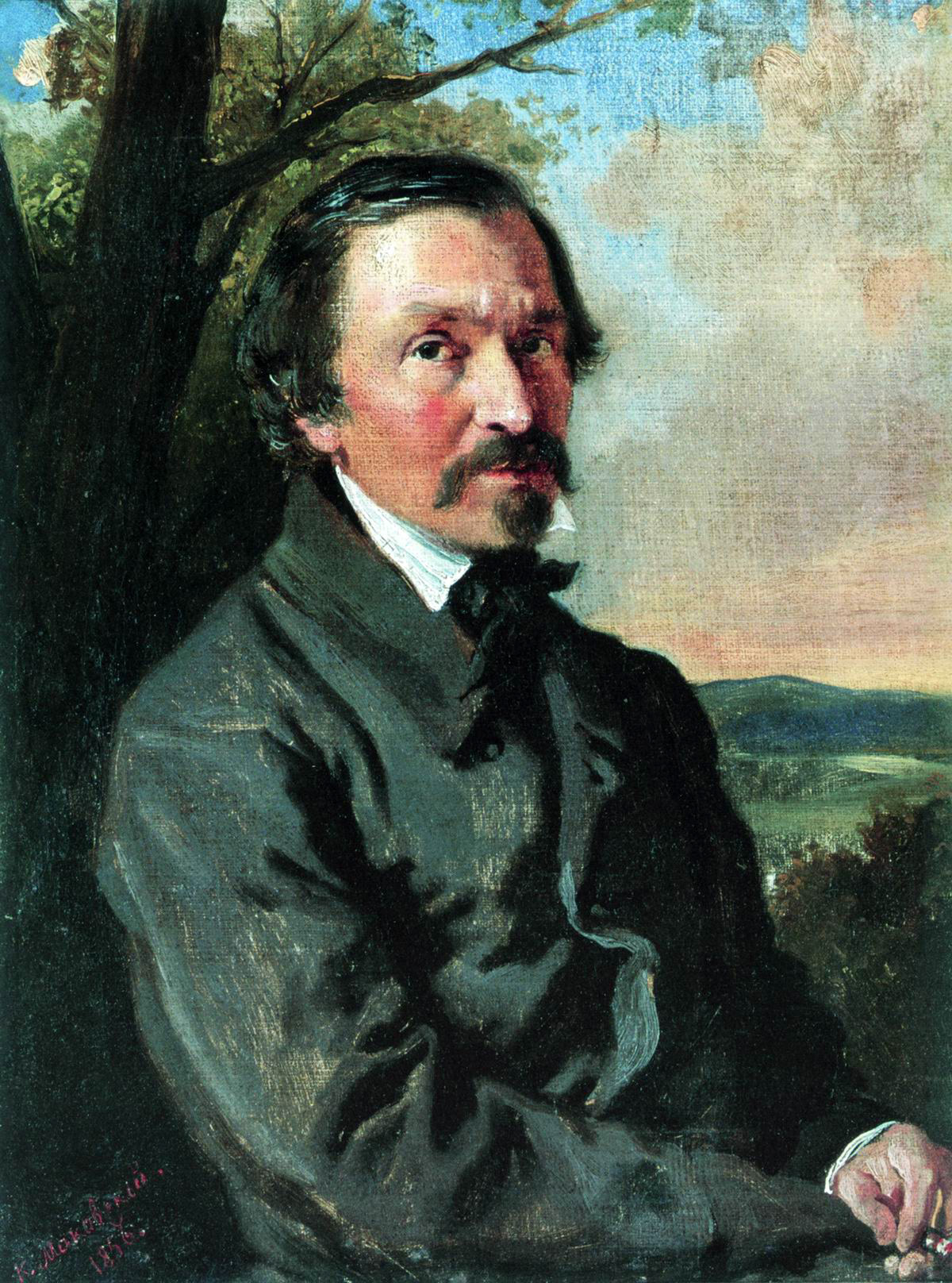 Портрет н. Некрасов Николай Алексеевич. Николай Алексеевич Некрасов (1821-1878). Константин Маковский, 